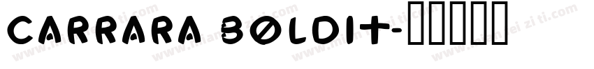 Carrara BoldIt字体转换